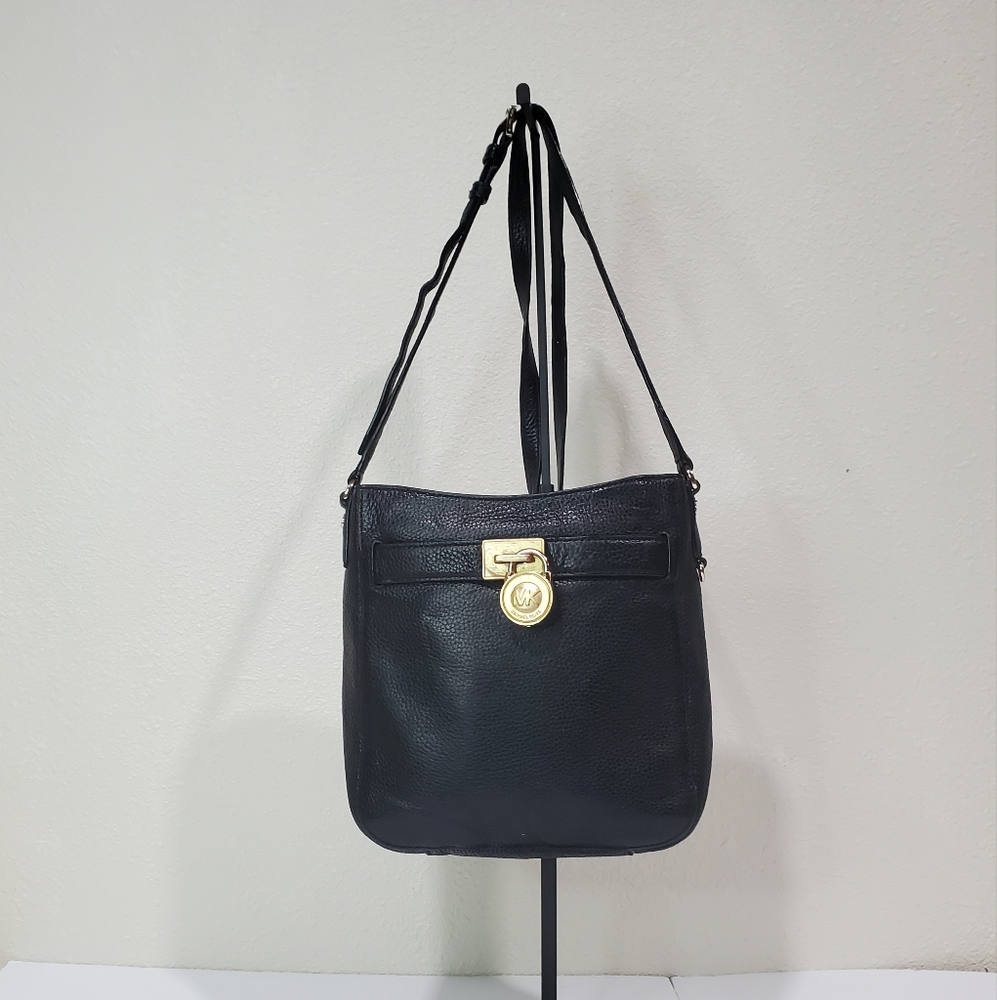 Michael Kors Black Traveler Crossbody Bag Adjustable Strap